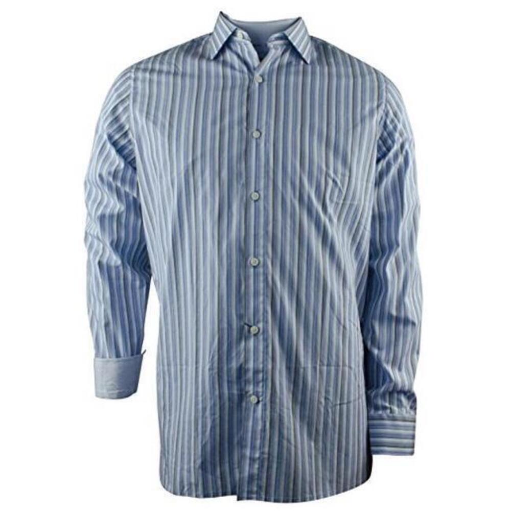 Hart Schaffner Marx Men's Multi Striped Oxford Shirt-B-S